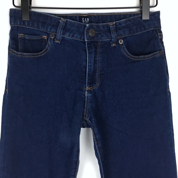 GAP Jeans Stretch Super Skinny Slim Denim Dark Wash Girls Size 12 Regular - Picture 2 of 12